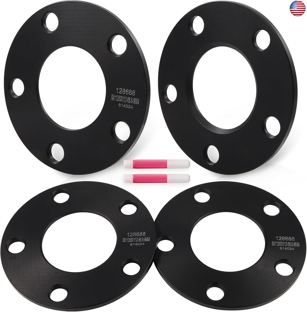 SCITOO Wheel Spacers Adapters 5×112 to 5×112 6mm Compatible 2019-2023 for BMW