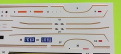 Decal Sheet Olds Cutlass Oldsmobile 442 FE3-X 1/25 Revell Stripes Emblems Plates