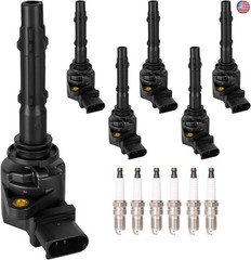 Set of 6 Ignition Coil Pack Spark Plugs Fits for 2006 2007 2008 2009 2010 2011