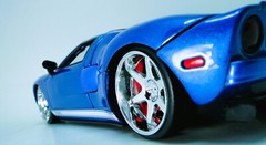 Ford GT40 Race Car Classic Custom Built Concept 18 Model 12 Carousel Blue 1:24