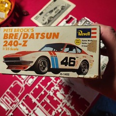 Revell Pete Brock BRE Datsun 260Z H-1402 Model Kit Open Box Partially Started