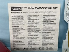 MONOGRAM 1/24 HEINZ PONTIAC GRAND PRIX STOCK CAR KIT #2914