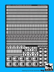 Black Dog 1/35 Fasteners and Buckles [Photo-etch Figure Accessory kit] E35001