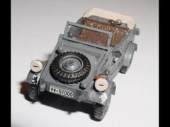 MIB Fujimi 1/76 Kubelwagen and BMW R75 Motorcycle with sidecar