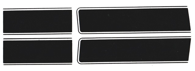 1969 CAMARO Z28 HOOD & TRUNK STRIPES 1/18th Scale Waterslide Decals