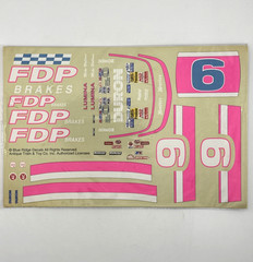 1/24 NASCAR Waterslide Decal Blue Ridge #9 FDP Brakes 1993-Mike Wallace