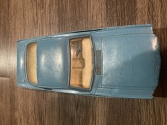 Vintage Wem-Mac 1967 Ford Mustang Fastback 2+2 GT 1/12 Plastic Promo Car Blue
