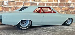 Resin 17/15 Scale in. “Weld Magnum III” Drag Wheels W/ Cheater Slicks 1/24,1/25