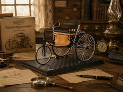 Retro Car Full Metal Three Wheel Model Kit World’s 1st Automobile That Works
