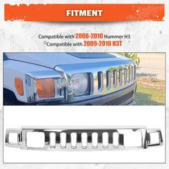 Front Grill Compatible with 2006-2010 Hummer H3 Hu1200101 15834196 Front Bumper
