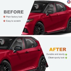 Glossy Black Side Door Mirror Covers and Handle Caps Replace for 2018 2019 2020