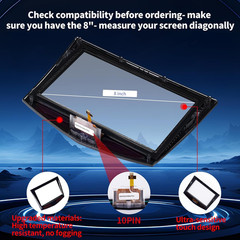 Touch Screen Digitizer Replacement for Cadillac CUE ATS Escalade SRX XTS ESV CTS