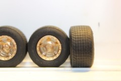 W-110 1/25 scale resin model car dirt track tires and wheels ,