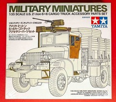 Tamiya 1/35th 2½ ton 6×6 USA Cargo Truck Accessory Parts Set 35231 MM 231 SEALED