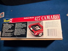 1/25 REVELL 1969 427 CHEVROLET CAMARO BALDWIN MOTION RED MODEL KIT OPEN B1/2/3