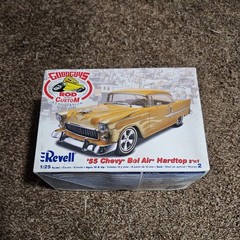 1:25 Revell GoodGuys ’55 Chevy Bel Air Hardtop 2n1 Model Kit – New 4985 OPENED