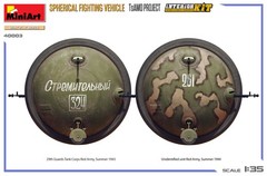 MINIART 1/35 Spherical Fighting Vehicle TsAMO Project Model Kit MIA40003