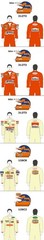 1/8 VILLENEUVE HELMET & SUIT DECAL FERRARI 312T3 126CK 126C2 for POCHER GRIP REV