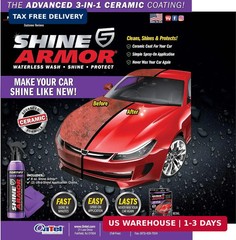 SHINE ARMOR Fortify Quick Coat High Performance Ceramic Coating, Car Wax Spray,