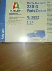 MERCEDES-BENZ 230 G PARIS-DAKAR MODEL KIT ORIGINAL FACTORY SEALED 1:24 ITALERI