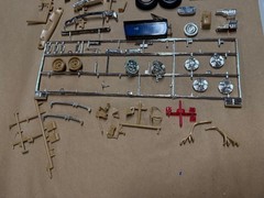 BIG 1/16 SCALE 1964 1/2 Mustang Coupe AMT Scale Model Kit Started Parts REbuild