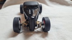 Cool Custom built up 1930-32 Ford Pro Touring Roadstr model car Gloss black 1/25