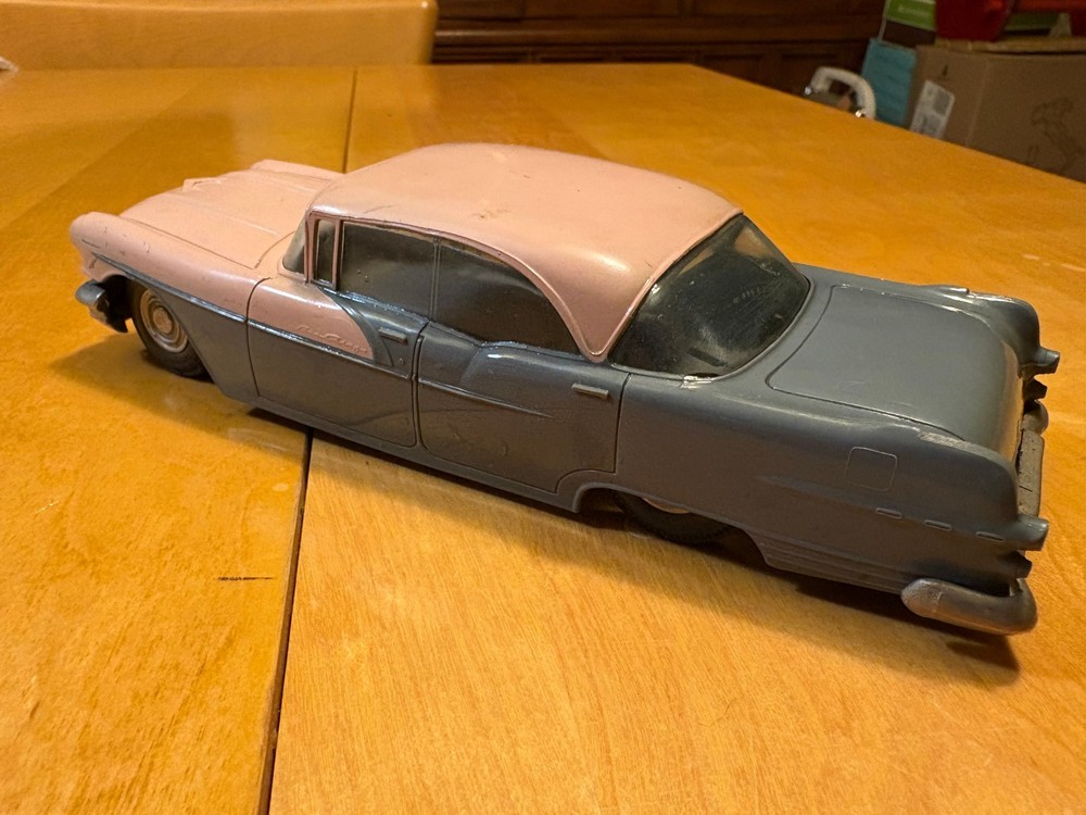 1956 Pontiac Star Chief 4-door Hardtop Dealer Promo Model Car PINK AND GRAY