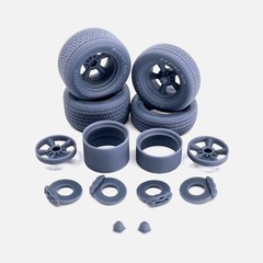 1/24 Resin 15 inch Torq Thrust D Wheels, BFGoodrich Radial T/A Tires, and Brakes