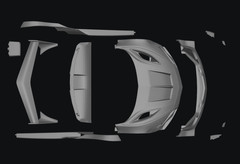 Resin 3D Printed 1/24-1/25th Honda NSX New LB Wide Body Kit Unpainted Model Toys