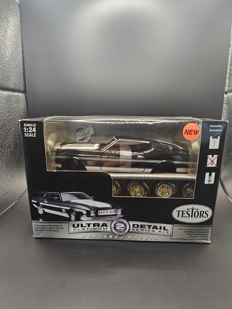 Testors 1:24 Ultra Detail Platinum Series Mustang Mach 1 Metal Kit NEW SEALED