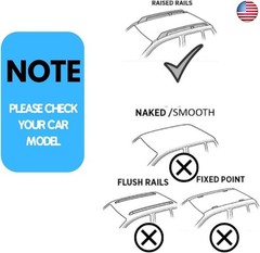 Titopena Roof Rack Cross Bars fit for Hyundai Venue 2020-2024 Bag Luggage Kayak