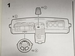 STEERING WHEEL #10 for Delorean Time Machine Polar Lights 1:25 Model Kit BTTF