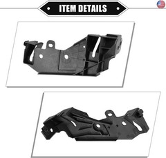 Headlight Bracket Compatible for Infiniti G37 2009-2013, Durable Plastic Black