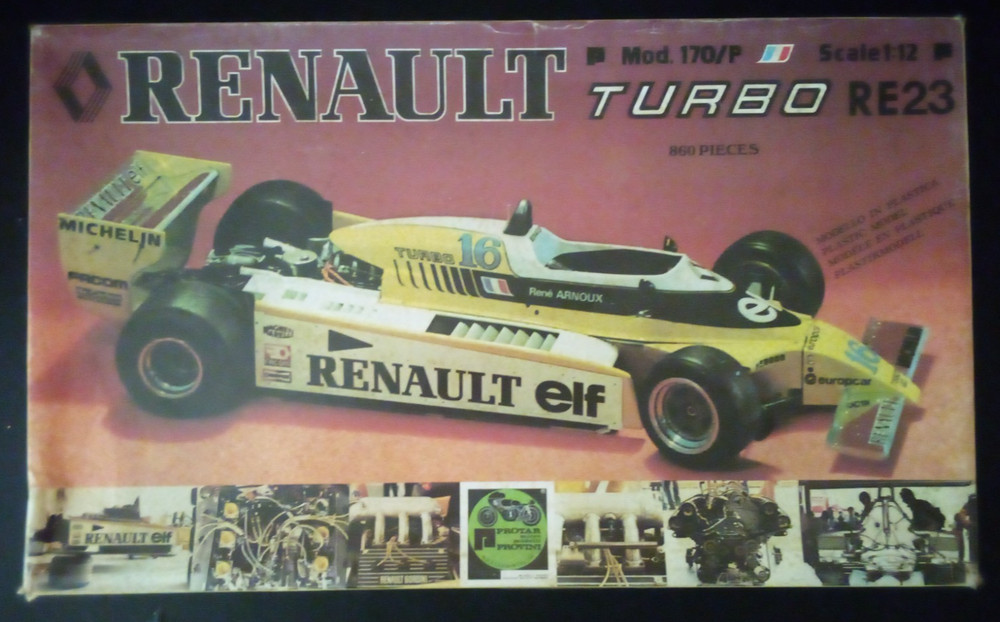 VTG PROTAR 1/12 MODEL KIT RENAULT RE23 FORMULA 1 RACE CAR COMPLETE