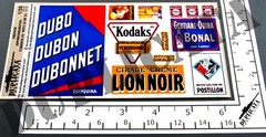 Diorama – 1/35 French Advertisement Posters, Various Sizes #2 – WW2 (2 sheets)