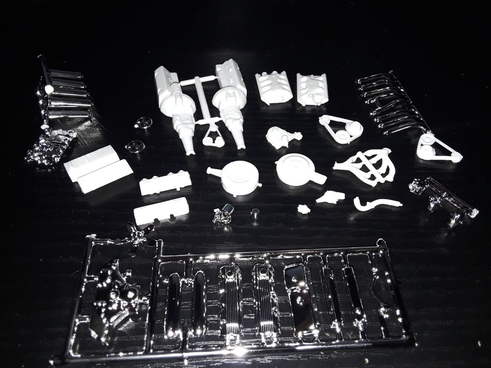 1/25 scale Model car parts AMT Ford 427 Wedge & SOHC engine