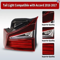 HO2803109 Inner Halogen Tail Light Passenger Side Compatible with 2016 2017