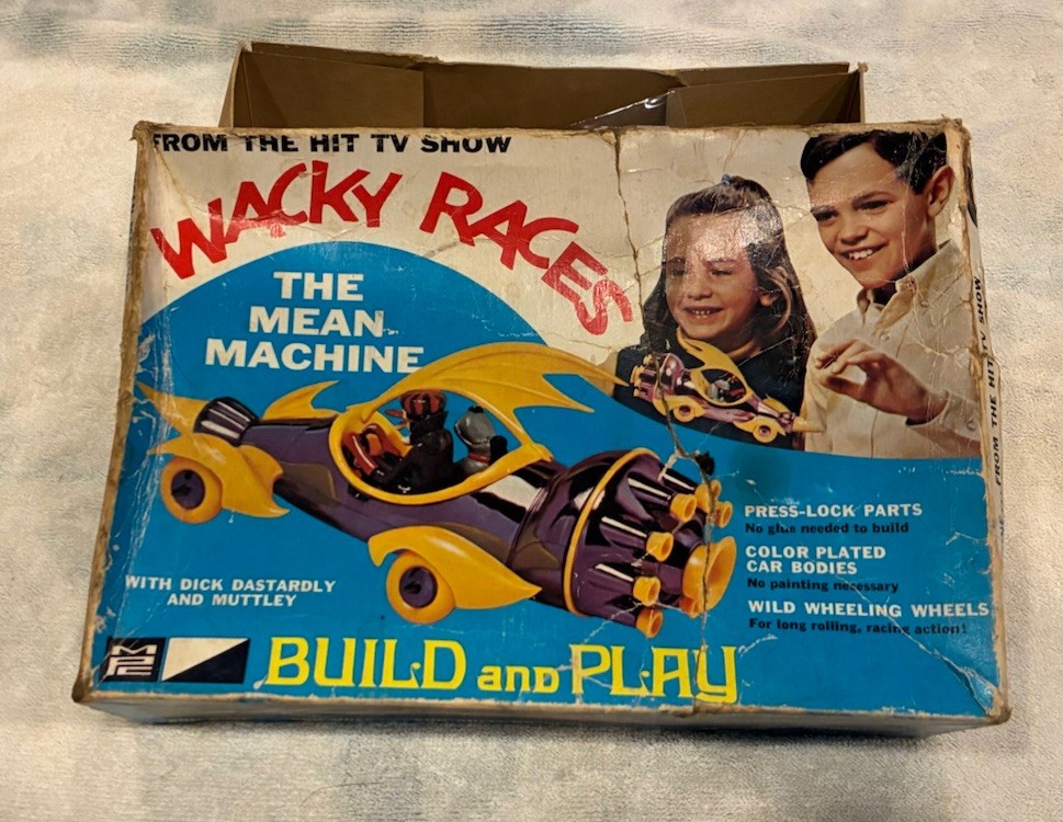 Vintage MPC 1/32 Wacky Races: The Mean Machine, Original Model 1969 In Box