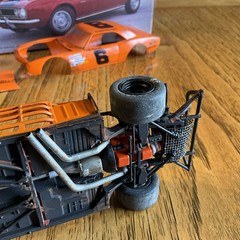 Built Model Car, 1967 Chevy Camaro Vintage Style short track Race Car, 1/25