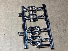 1 25 scale model parts 48 Ford Coupe Bumper Guards Options No Box
