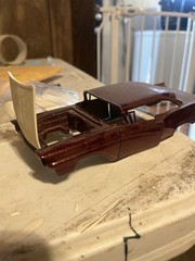 1957 Amt Ford Resin Louvered Hood