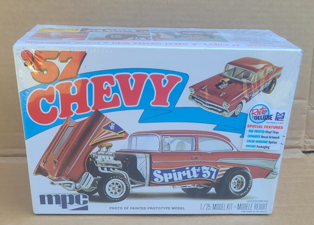 MPC 1957 Chevy Flip Nose Spirit of ’57 Factory Sealed Box 1:25 Model Kit MPC904