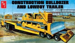 AMT Models 1218 1/25 Scale Lowboy Trailer & Bulldozer Kit