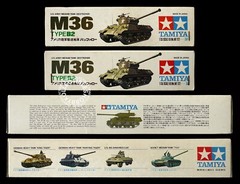 Tamiya Mokei 1/35 Vintage Motorized US Army M36 B2 Medium Tank MT122 Year 1968