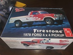 1978 Ford Firestone Super Stones Truck 1/25 AMT Model Sealed Content Open Box