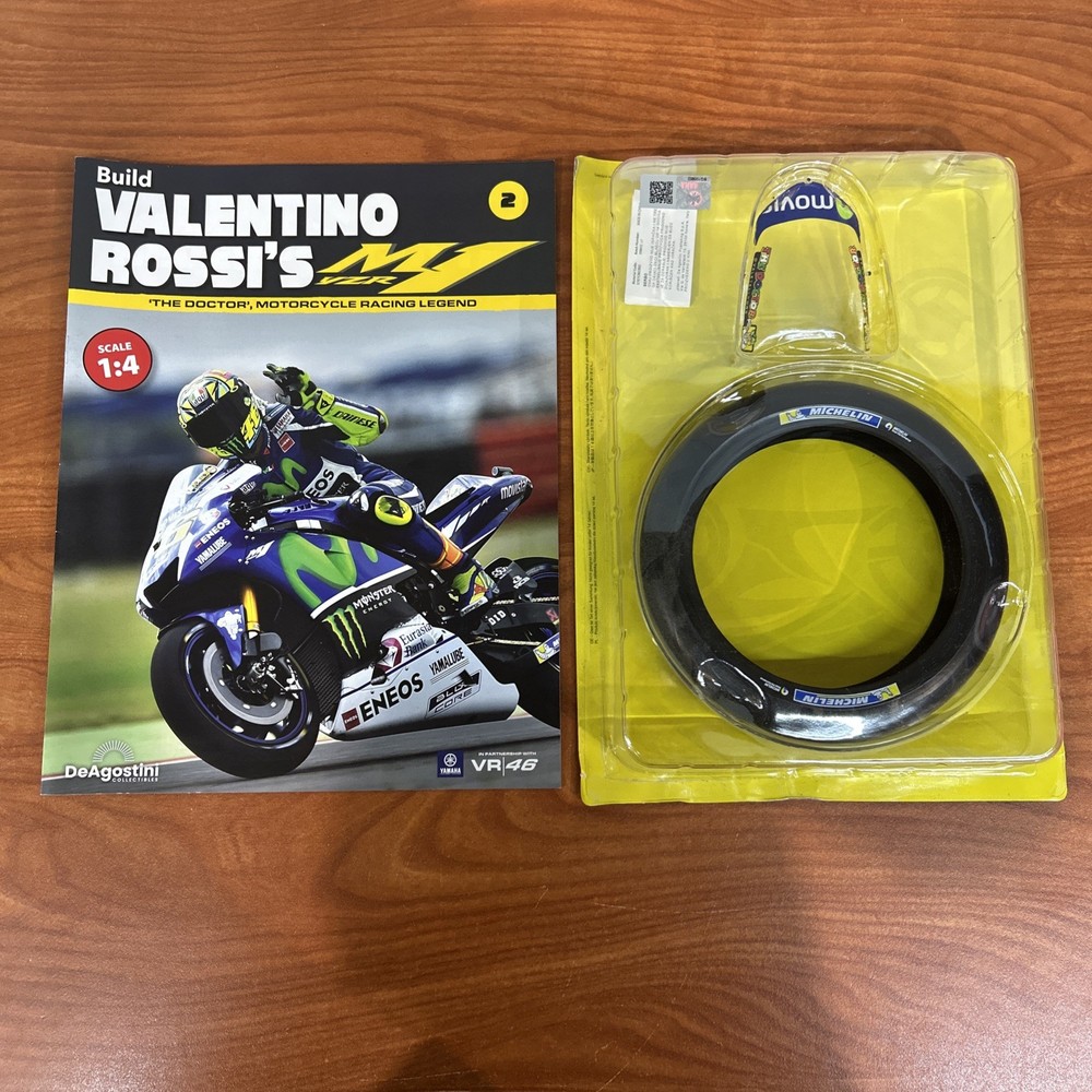 DeAgostini Valentino Rossi 1/4 Yamaha YZR M1 build Up Model Kit Pc #2 Tire JD