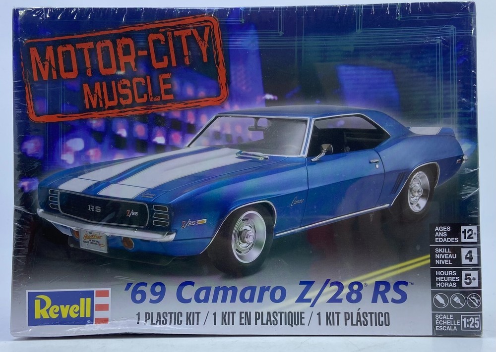 2016 Revell Motor City Muscle ’69 Camaro Z/28 RS Plastic Model Kit 85745760100