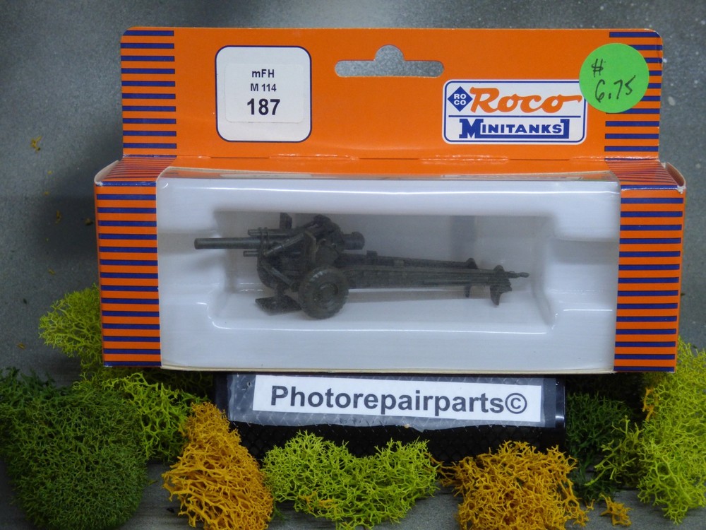 Roco Minitanks / Herpa 1/87 WWII US M-114 155mm Field Howitzer Lot # 2452K©