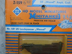 Roco Minitanks (NEW) 1/87 Z-159 WWII US Weasel Amphibious Armore Craft Lot#5672