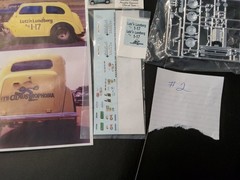 REVELL – HOT ROD ’50 AUSTIN COUPE DRAG GASSER – WITH OPTIONAL DECALS -#2